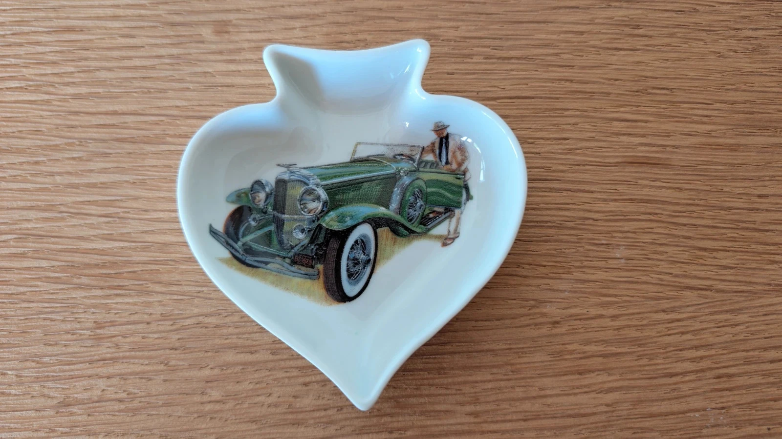 pique pocket ashtray Limoges porcelain claude brachet old car bentley – photo 3